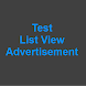 Test List View Advertisement - Androidアプリ