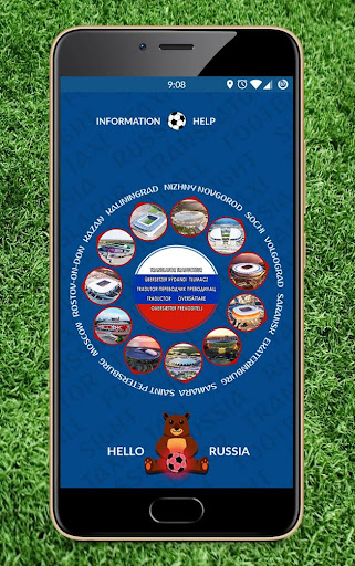 Android application Football'18. Taxi and Sight screenshort