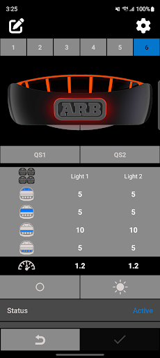 Android application ARB Intensity IQ Connect screenshort