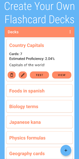 Android application Luku - Flashcard Study screenshort