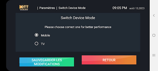 OTT PLAYER GOLD Screen 3
