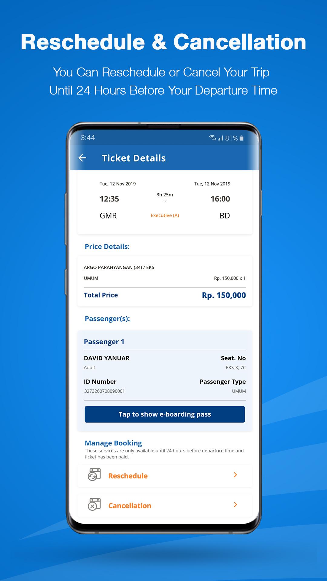 Android application KAI Access: Train Booking App screenshort