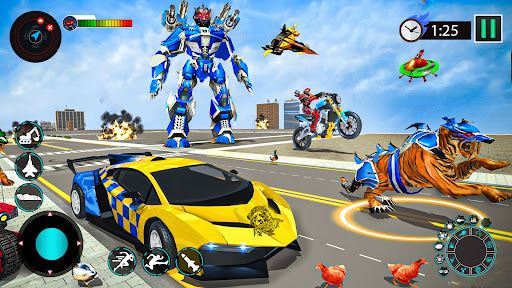 Android application Animal Robot Car Transform 3D screenshort