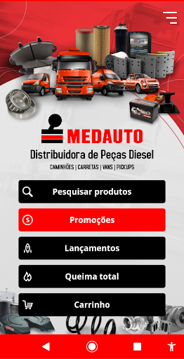 Android application Medauto Catálogo de Peças screenshort