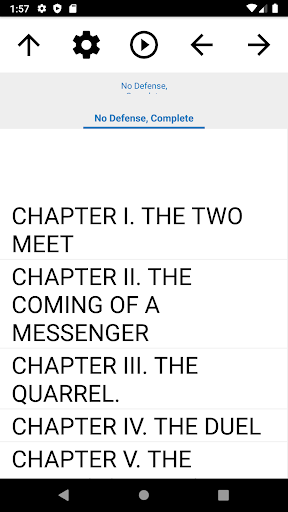 Android application Book, No Defense, Complete screenshort