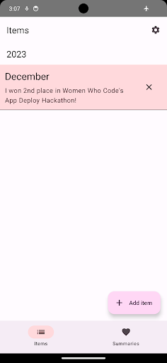 BragDoc Screen 2