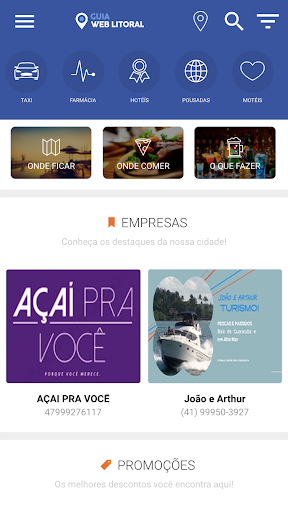 Android application GUIA WEB LITORAL screenshort