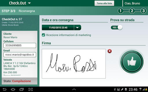 Rapidoo CheckOut Screen 3