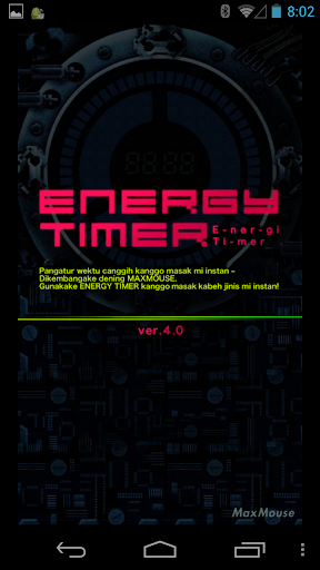 Android application Energy Timer(Multilingual) screenshort