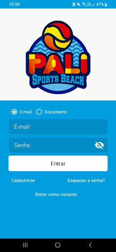 Android application Pali Sports Beach screenshort