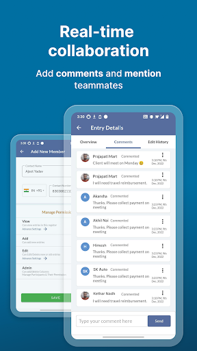 Screenshot of Record Book Excel RegisterBook