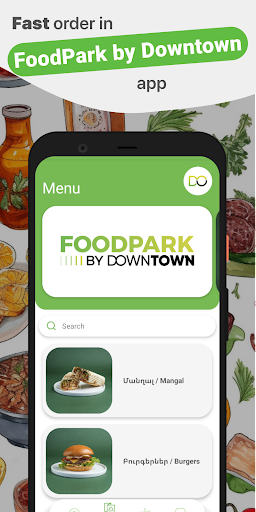 Android application Food Park DO screenshort