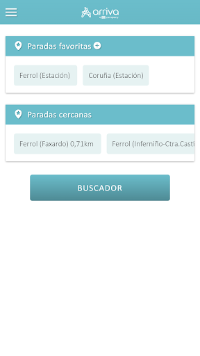 Android application Arriva Galicia screenshort