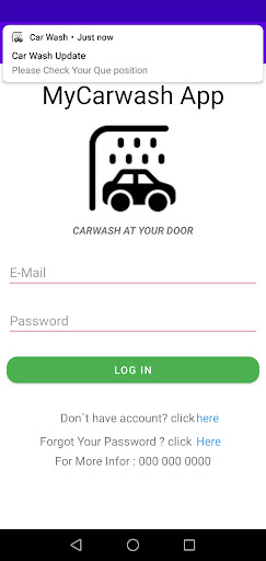Android application KOTIcarwash screenshort