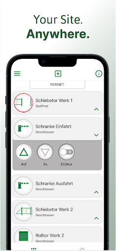 Android application PeriNet Live screenshort