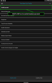 Pre-start OnTheGo screenshot