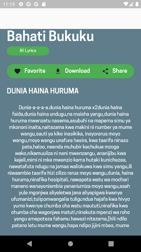 Bahati Bukuku song lyrics Screen 3