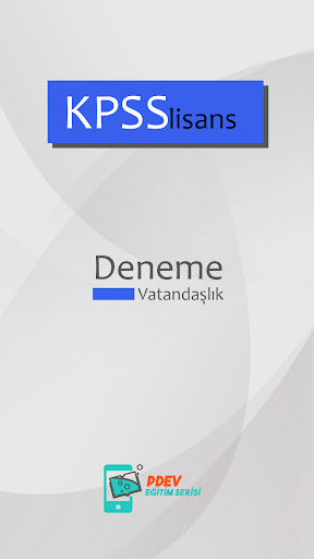 Android application KPSS Vatandaşlık Deneme screenshort