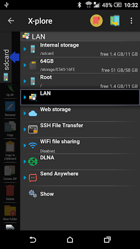 X-plore File manager