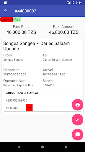 Safari Bus Agent Screen 2