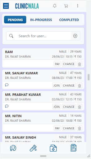 ClinicWala for Patients Screen 3