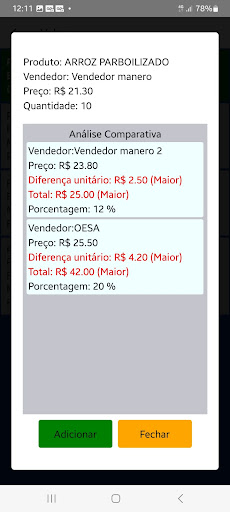 Android application Tradingfood screenshort