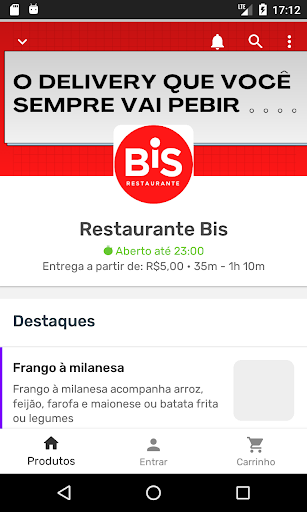 Android application Bis Restaurante screenshort