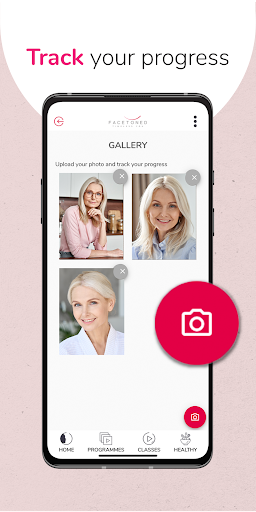 Screenshot of FaceToned Face Exercise App