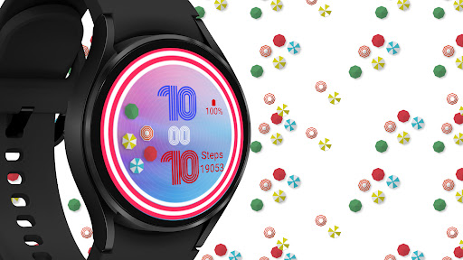 White Blue Red Watch Face screenshot 13