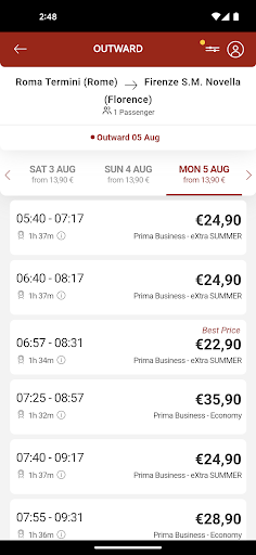 Screenshot of Italo: Italian Highspeed Train