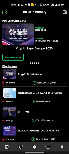 The Coin Weekly | Crypto News Screen 2