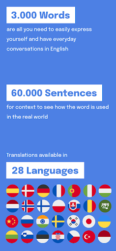 Android application Most Common English Words screenshort