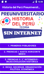 Screenshot 1 Historia del Perú Preuniversit android