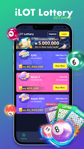 Android application iLOTBet Lottery screenshort