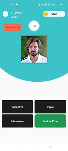 Android application Soccer Players Quiz 2022 screenshort