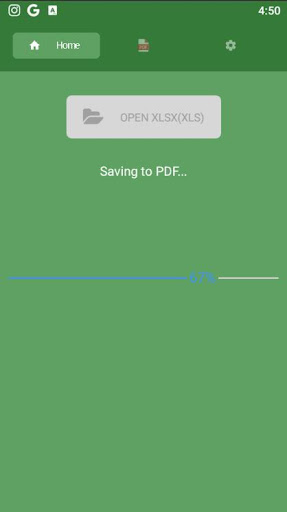 XLSX to PDF Converter Screen 3