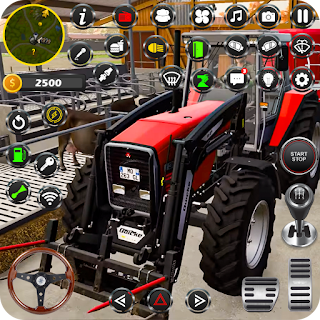 Village Farm Tractor Game Sim apk