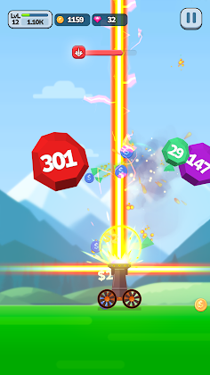 Ball Blast Cannon blitz mania - Screenshot 2