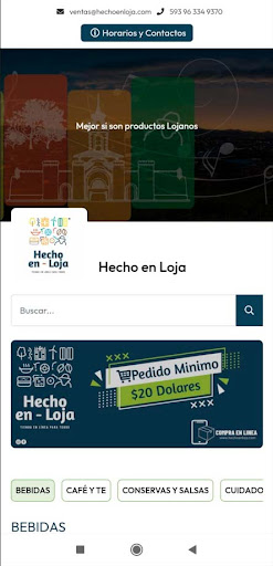 Android application Hecho en Loja screenshort