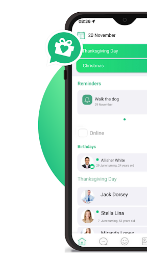 Android application Birthday Reminder & AI screenshort