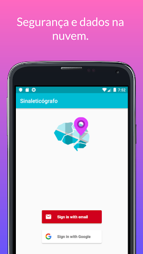 Android application Sinaleticógrafo screenshort