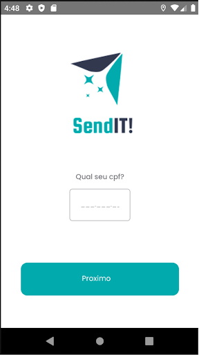 Android application SendIT screenshort