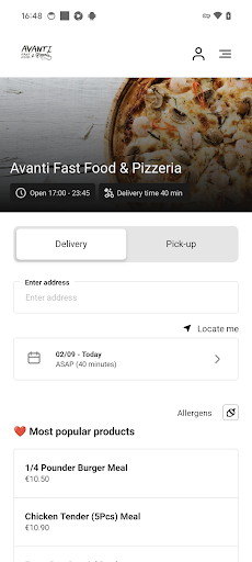 Avanti Fast Food  Pizzeria