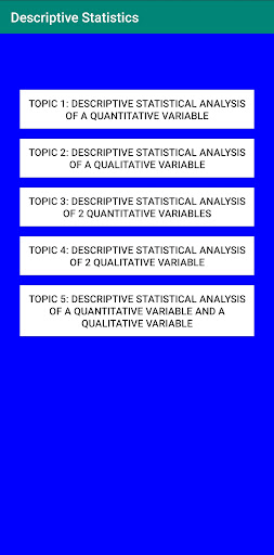 Basic Statistics Screen 3