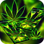 Cover Image of Tải xuống Green Flaming Leaf Weed Theme 1.1.4 APK