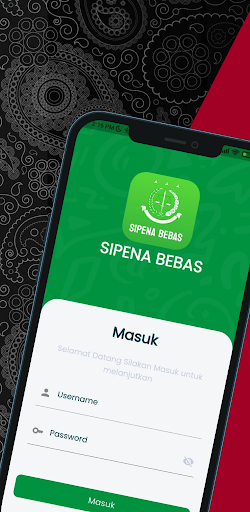Android application SIPENA BEBAS screenshort