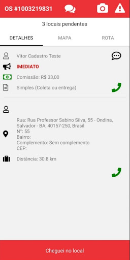 AiPede Delivery - Entregador Screen 2