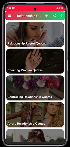 Android application Cute Relationship Quotes 2022 screenshort