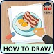 食べ物や飲み物を描く方法 - Androidアプリ