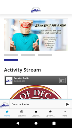 Android application Decatur Radio screenshort